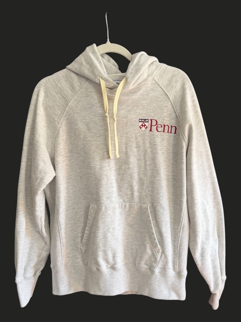 J. PRESS Hoodie Penn University of Pennsylvania Gray Cotton M